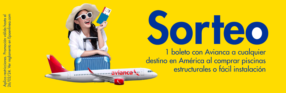 Compre una piscina y gane un tiquete aéreo con Avianca