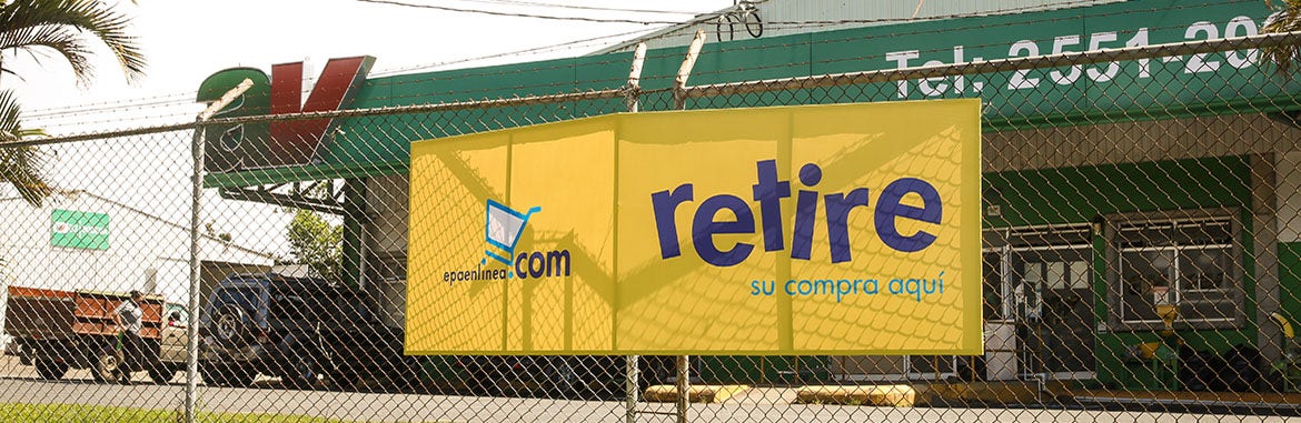 Retire sus compras de epaenlinea.com sin salir de Cartago