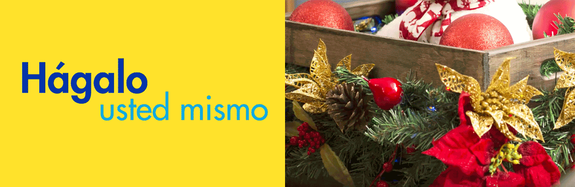 Elabore su propio centro de mesa navideño