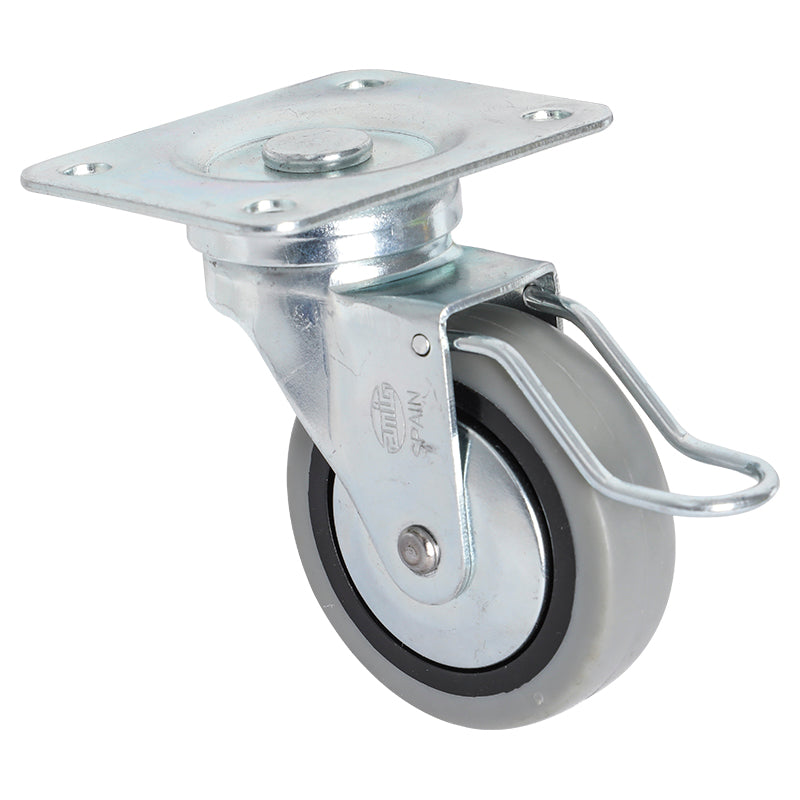Rodin giratorio poliamida base tipo placa 2 1/2" soporta hasta 35 kg