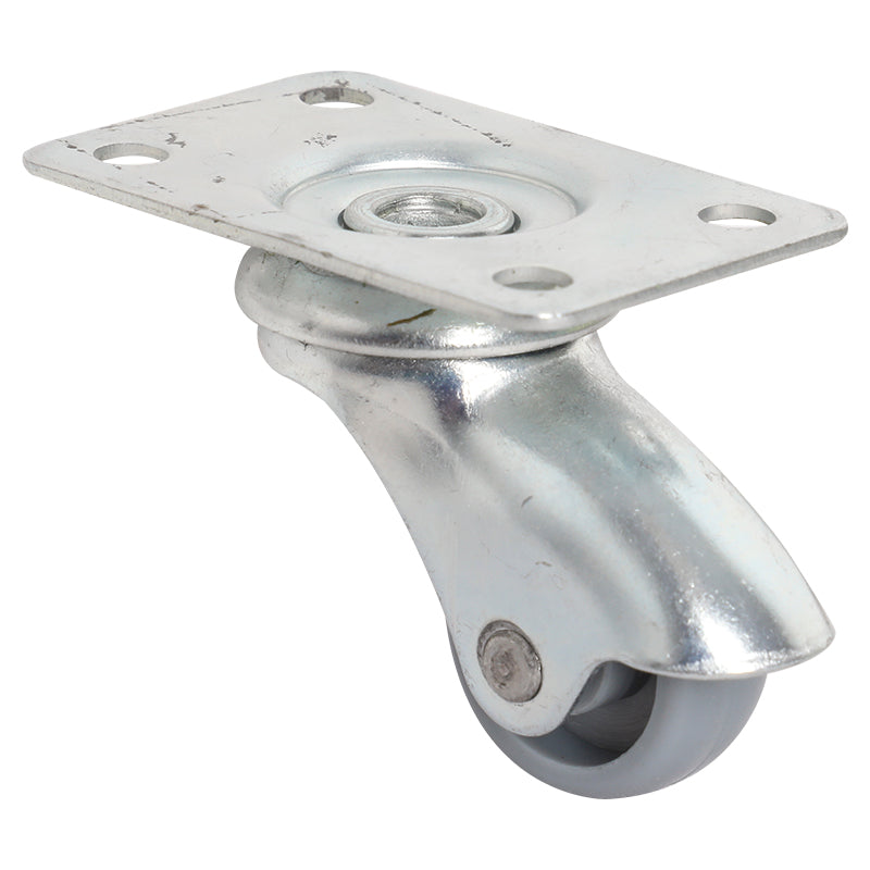 Rodin giratorio nylon base tipo placa 1" soporta hasta 10 kg