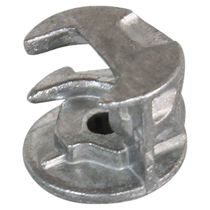 Herraje tipo caja minifix 15mm de zinc natural 10 unidades