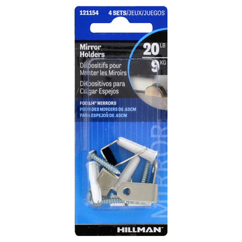 Metal mirror mount supports 9 kg 4 units