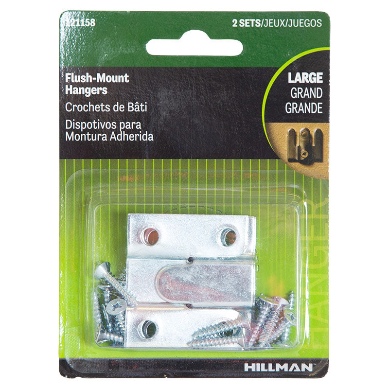 Screw-on metal picture frame holder 1 3/4" x 1 1/2" 2 pcs