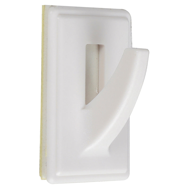 Multipurpose adhesive plastic hook holds 0.9 kg 6 units