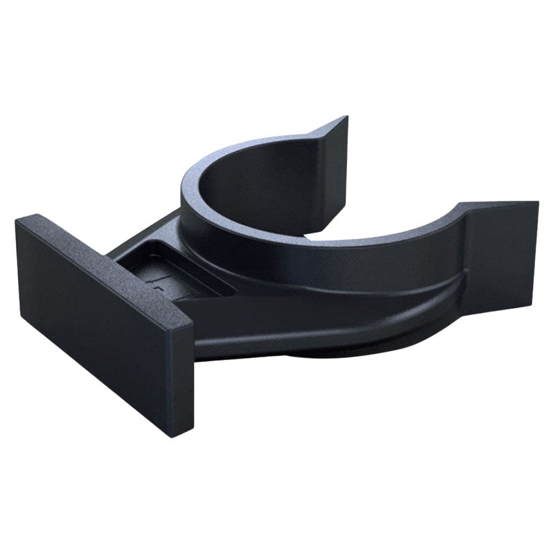 Black circular plastic clip 1 pc