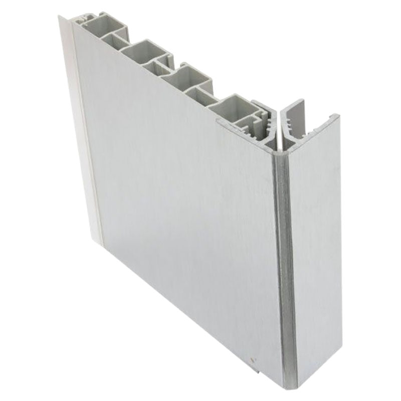 Square aluminum-coated PVC corner trim 150 mm 1 pc