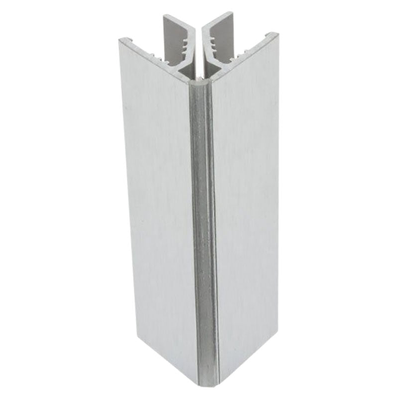 Square aluminum-coated PVC corner trim 150 mm 1 pc