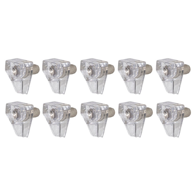 Soporte plástico transparente 10 uds