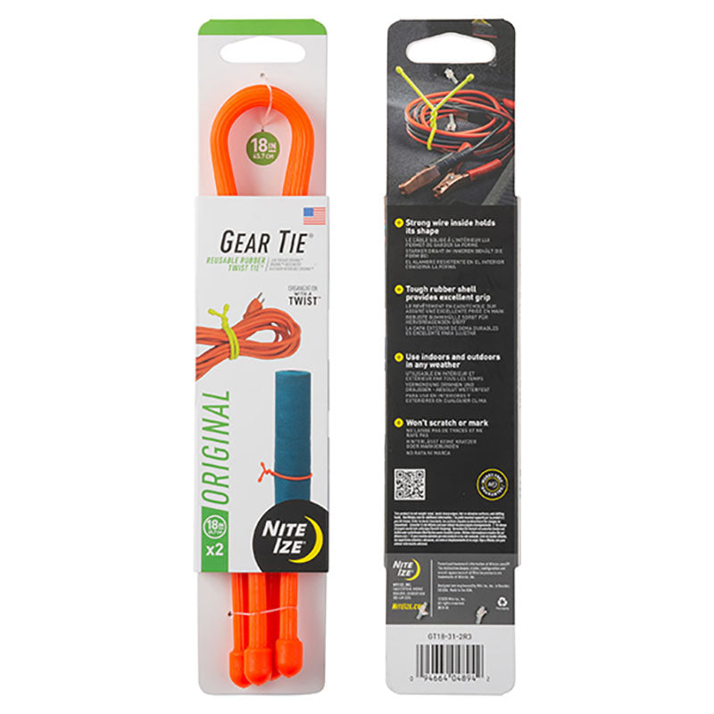 45 cm Orange Rubber Cable Organizer