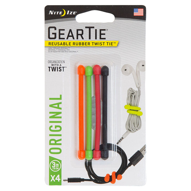 Rubber cable organizer 7.6 cm assorted colors
