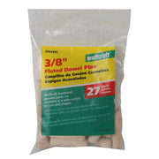 Tarugos de madera 3/8" 27 unidades