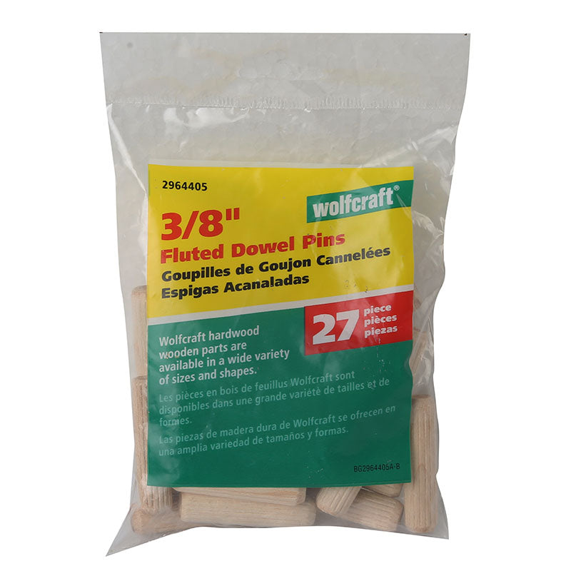3/8" wooden dowels 27 pieces