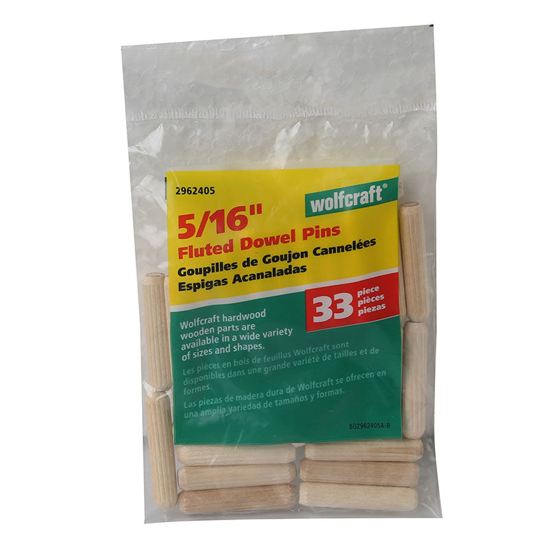 Wooden dowels 5/16" 33 pcs