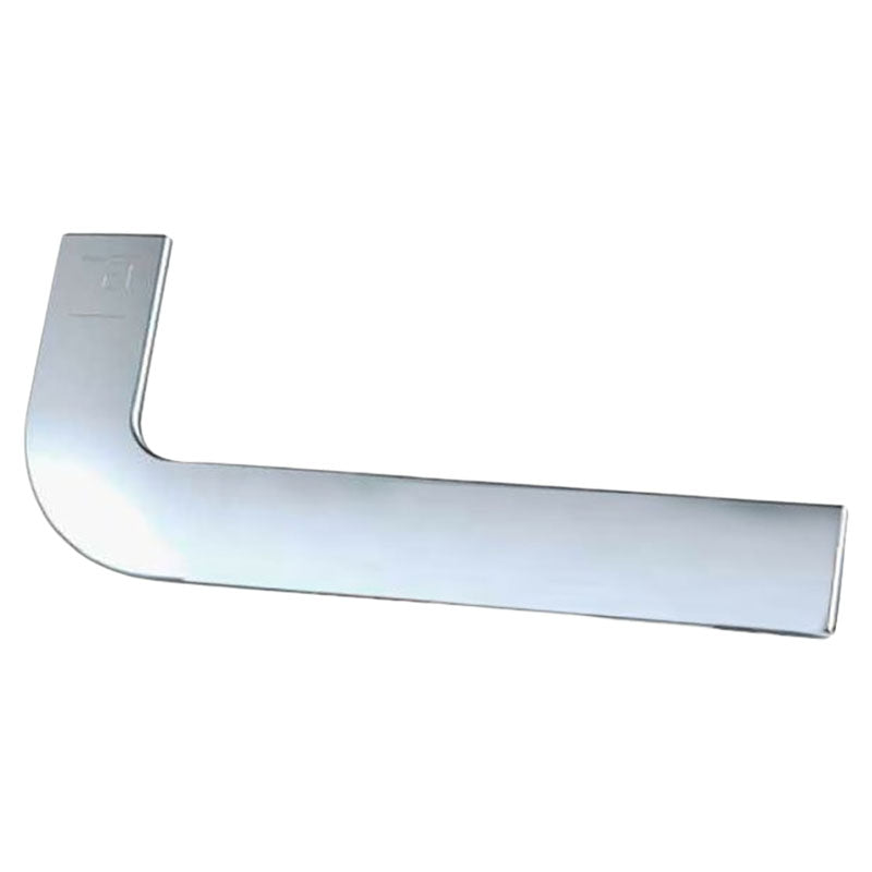 Terminal aluminio en L cromado mate 1 ud