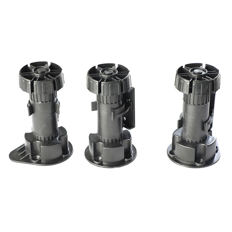 Circular gray plastic foot 1 pc