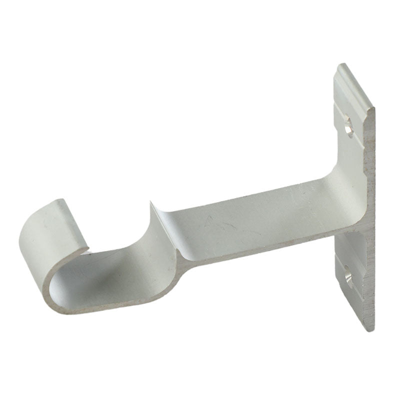 Kit soporte para tubo metal ovalado cromo 1 ud