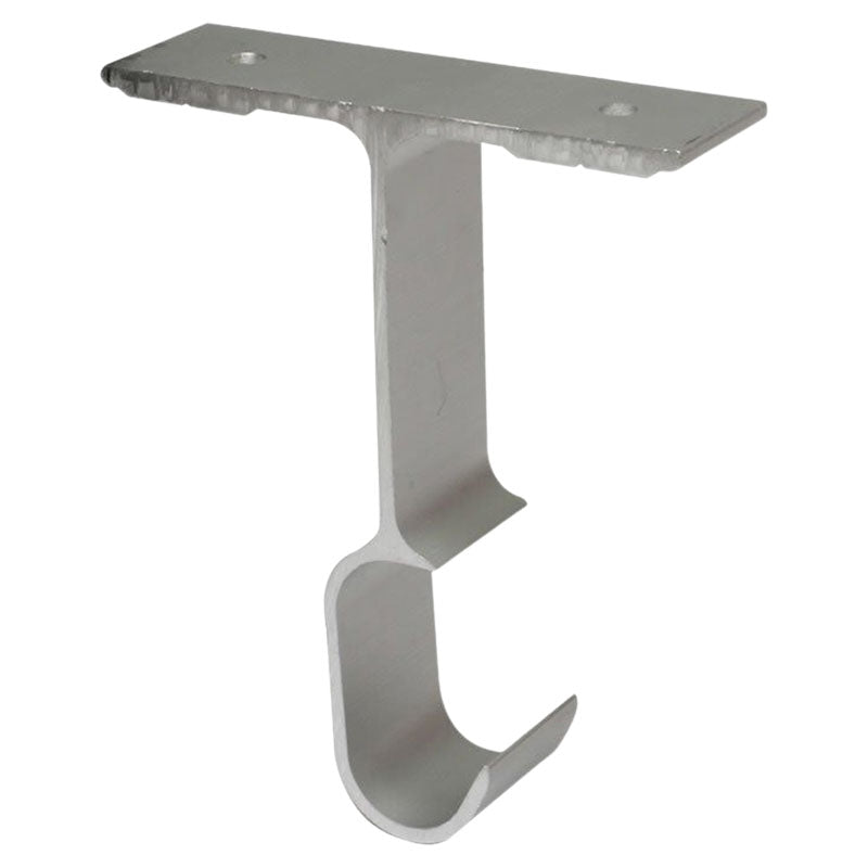 Kit soporte para tubo metal ovalado cromo 1 ud
