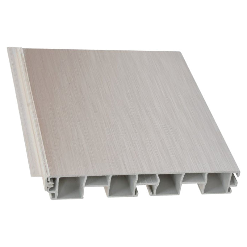 Grey square PVC skirting 15 cm 1 pc