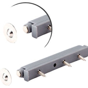 Pistón plástico rectangular gris 1 ud