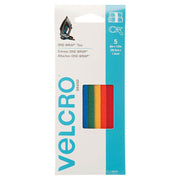 Tiras de velcro colores 1/2" x 8" (1,2 x 20,3 cm) 5 uds