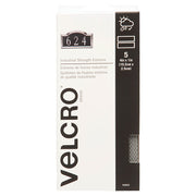 Tiras de velcro extra fuerte titanio 4" x 1" (10,2 x 2.5 cm) 5 uds