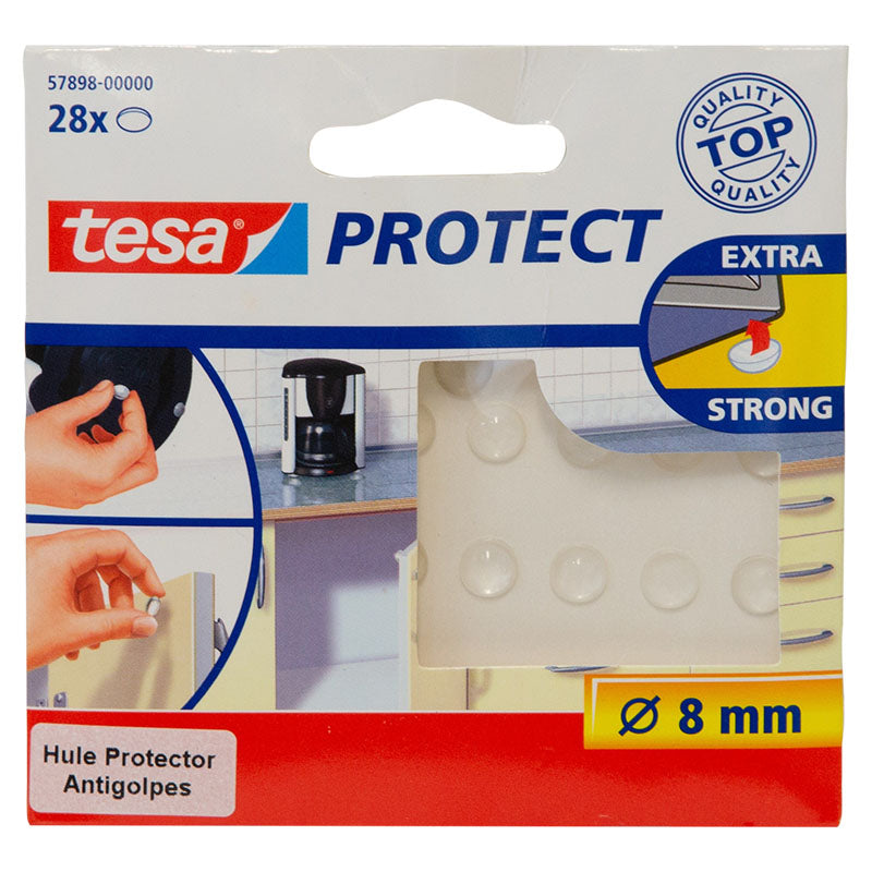 Protector de superficies hule redondo transparente blíster 2 uds