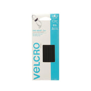 Amarra velcro ajustable negro 8" x 1/2" 5 uds