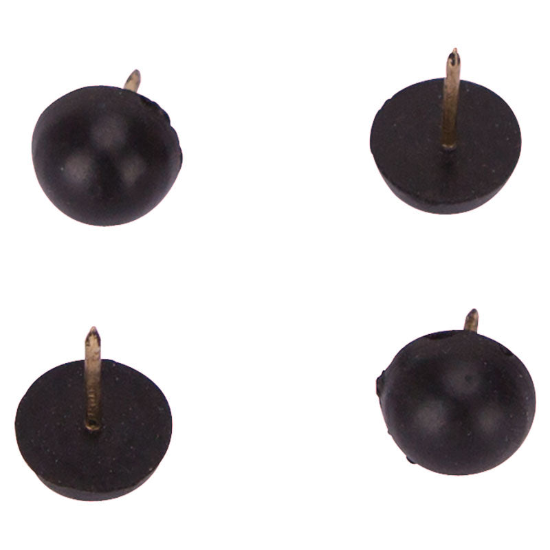 Protector tapa caucho con clavo 1/2" 4 uds