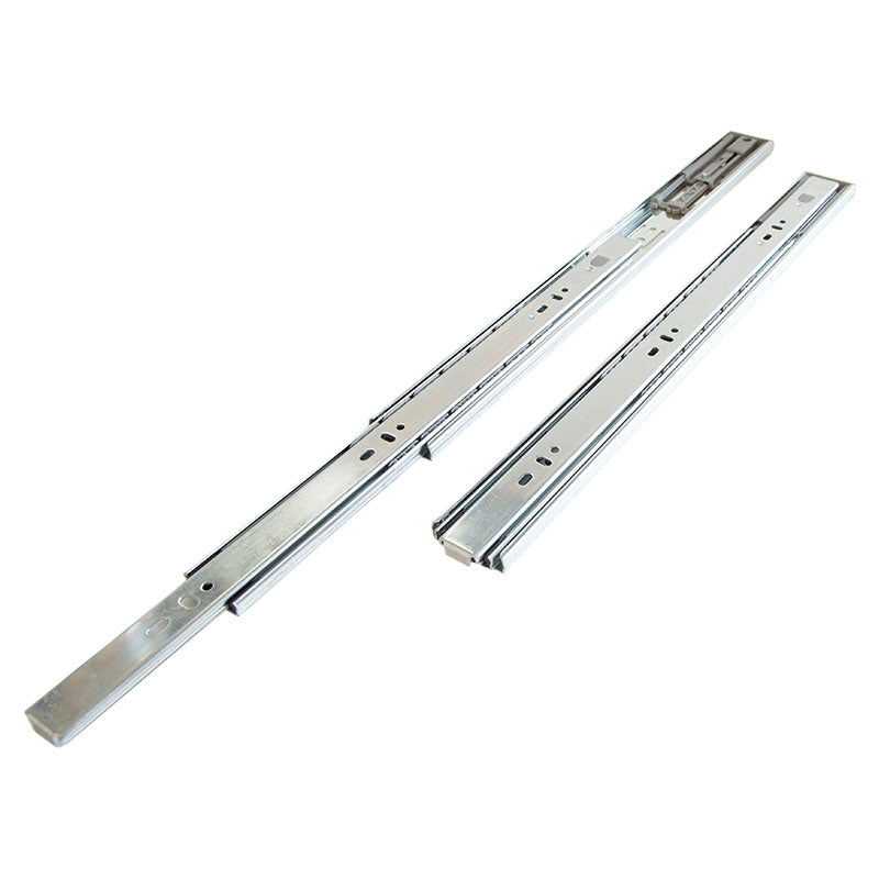 Riel extensión total 45 cm  acero cromo