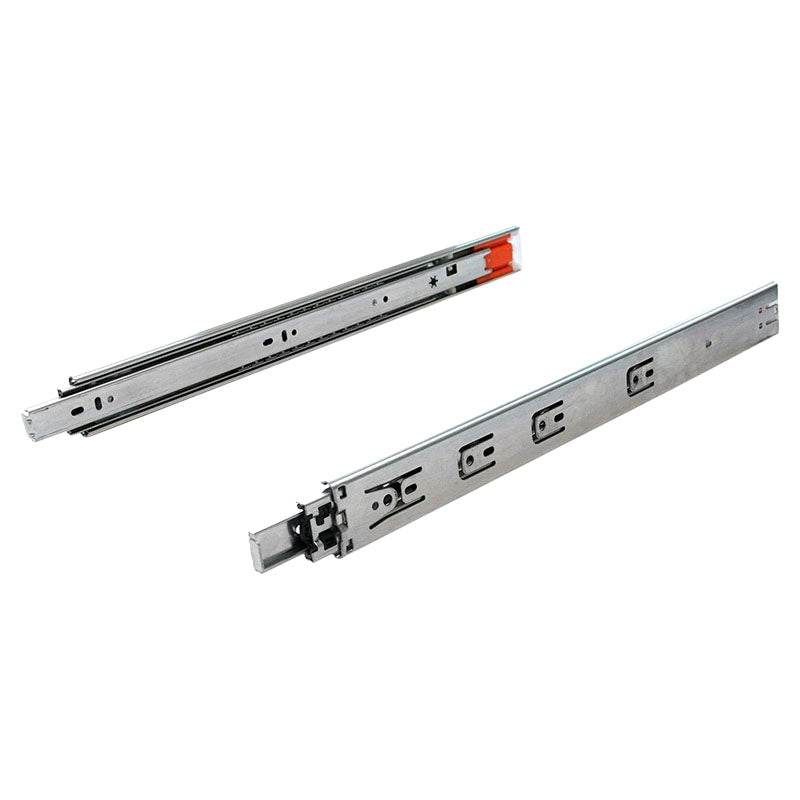 Full extension drawer slide 50 cm chrome steel