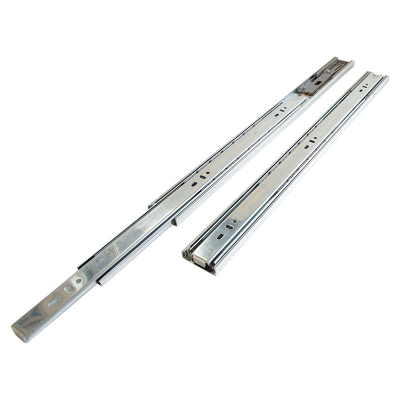 Full extension soft close drawer slide 50 cm chrome steel