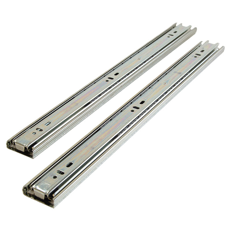Regular full extension drawer slide 45 cm chrome steel