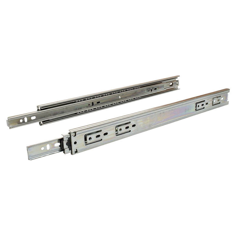 Regular extension rail, 50 cm total length, chrome steel