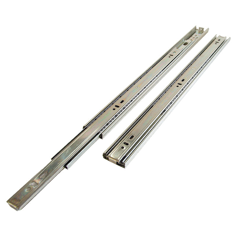 Regular extension rail, 50 cm total length, chrome steel