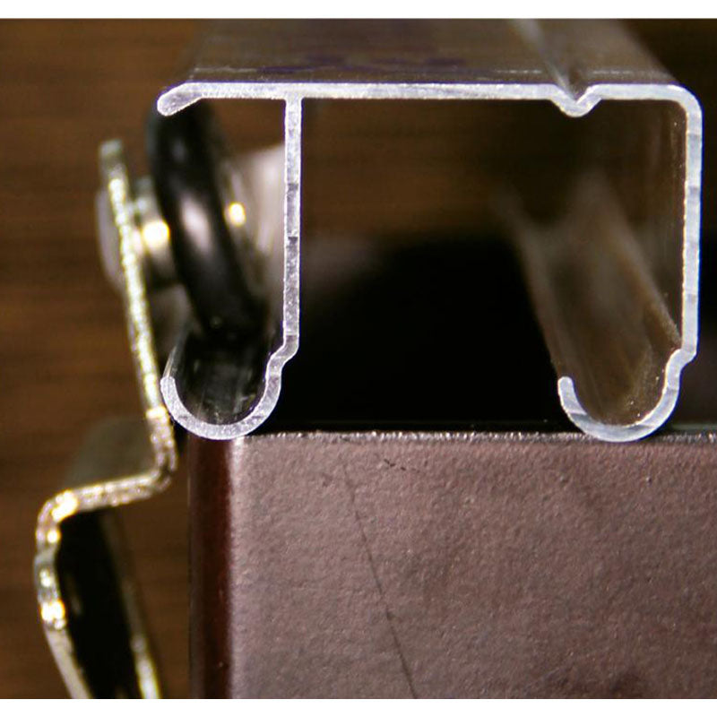 Riel colgante para puertas de closet 3 m acero gris