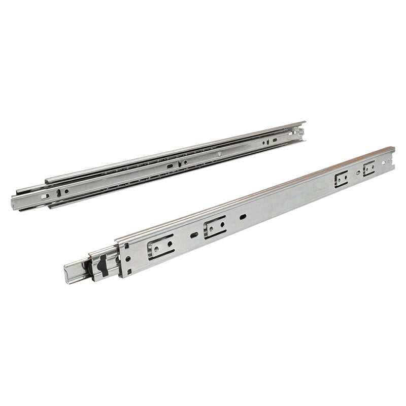 Regular rail total extension 30 cm chrome steel