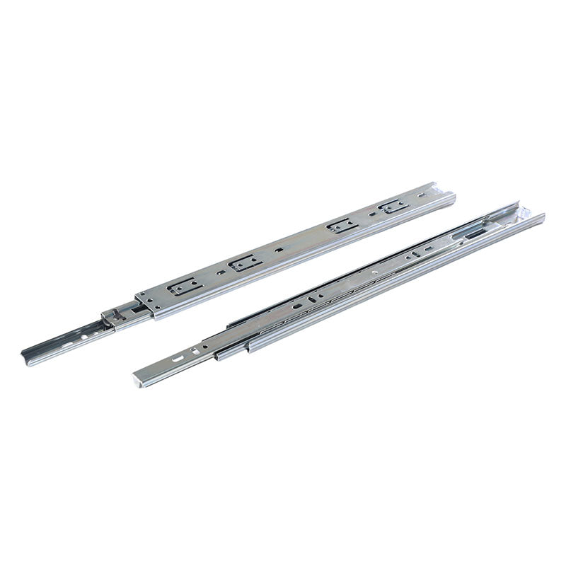 Regular rail total extension 35 cm chrome steel