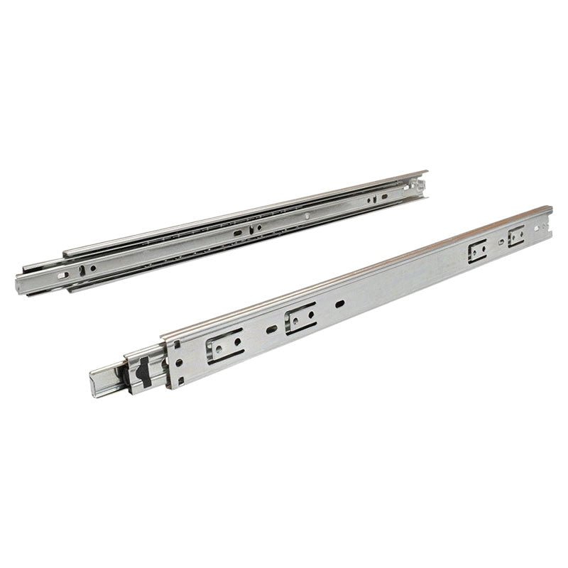 Regular rail total extension 35 cm chrome steel