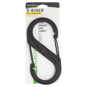Black plastic carabiner #8 supports up to 34 kg