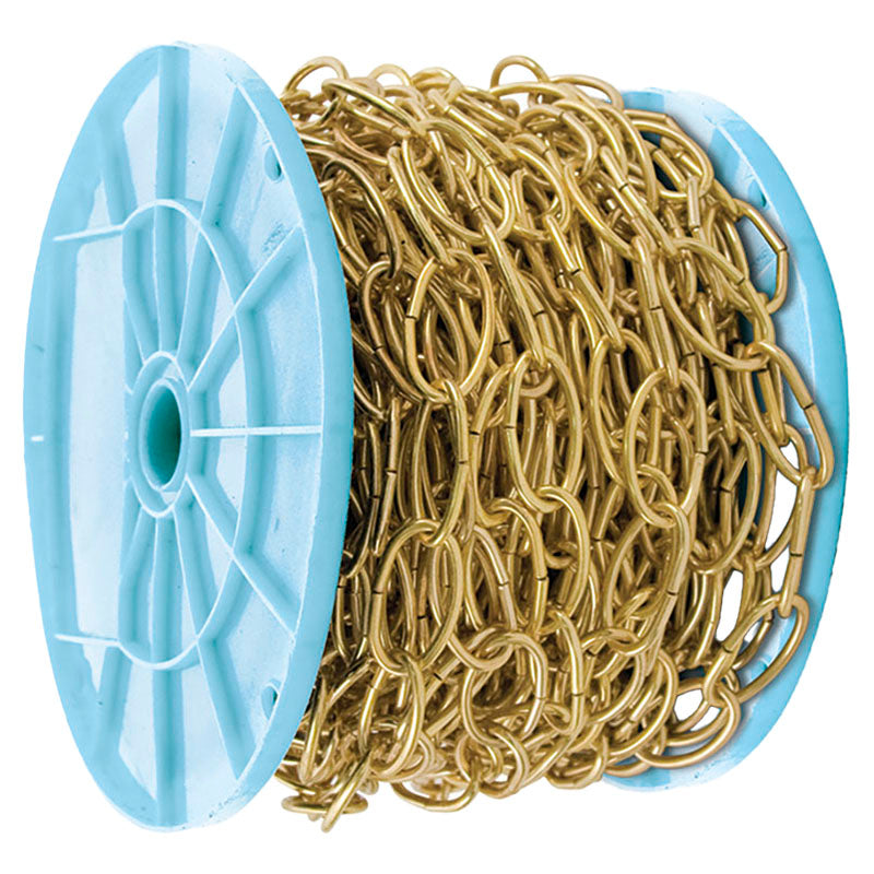 Oval gold chain supports up to 20 kg (price per meter)