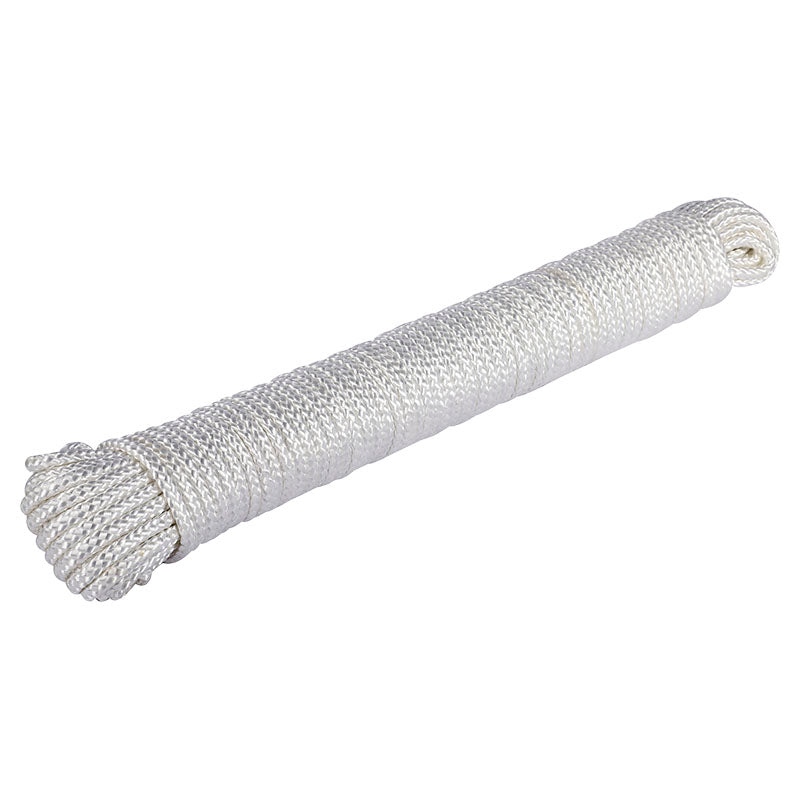 Cuerda trenzada de nylon diamante 3/16" 30 m soporta hasta 41 kg
