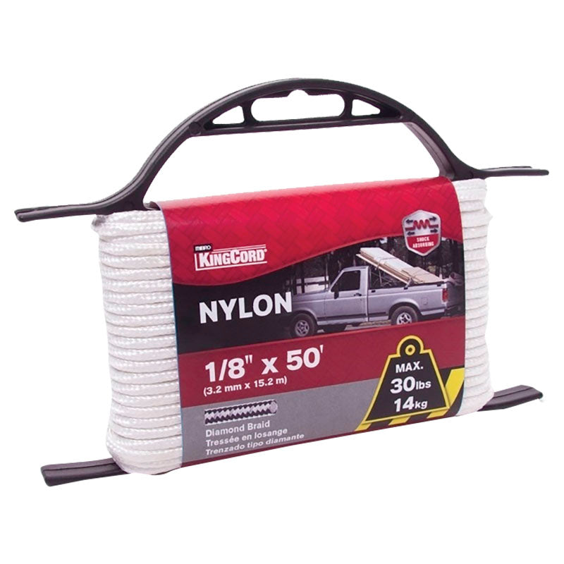 Cuerda de nylon trenzada 1/8" madeja 15 m