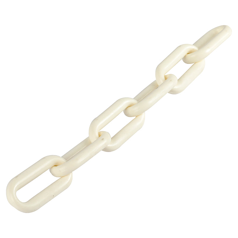 Cadena plástica blanca 2" (precio por metro)
