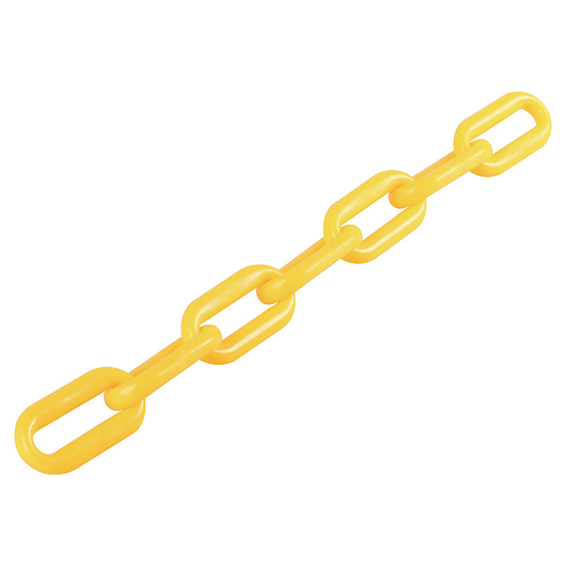 Cadena plástica amarilla 2" (precio por metro)