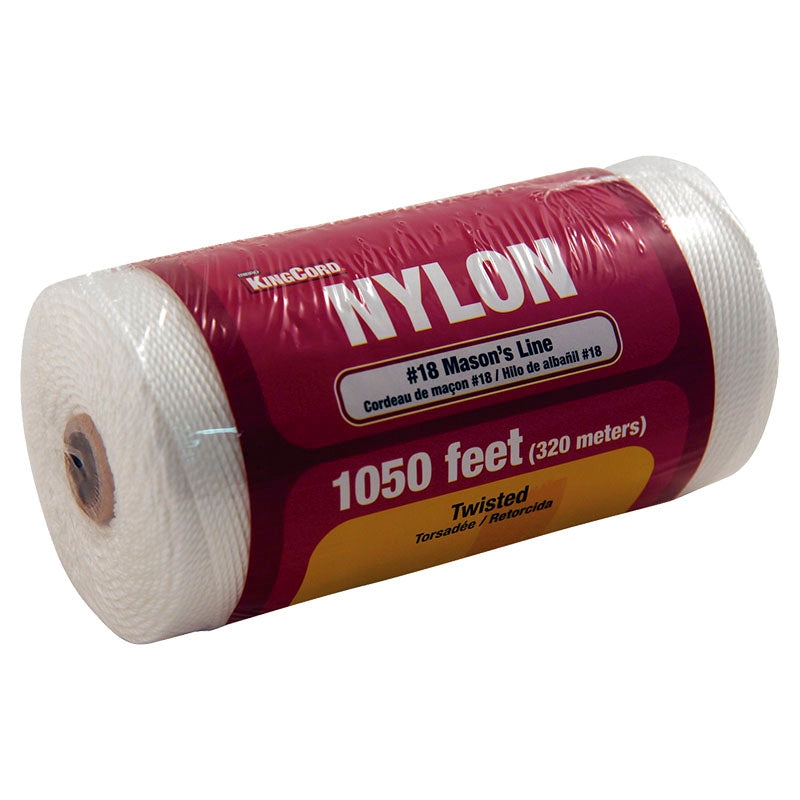 Cuerda torcida de nylon para albañil #18 320 m soporta hasta 5 kg