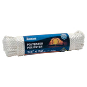 Braided polypropylene rope 1/4" hank 15 m