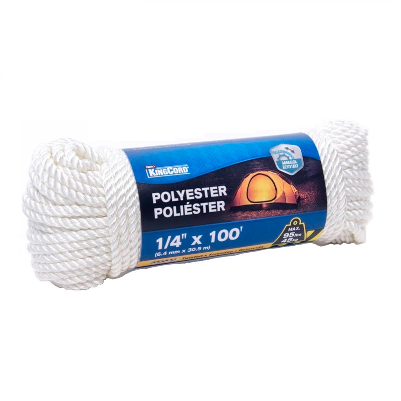 Cuerda de polipropileno torcida 1/4" madeja 30 m