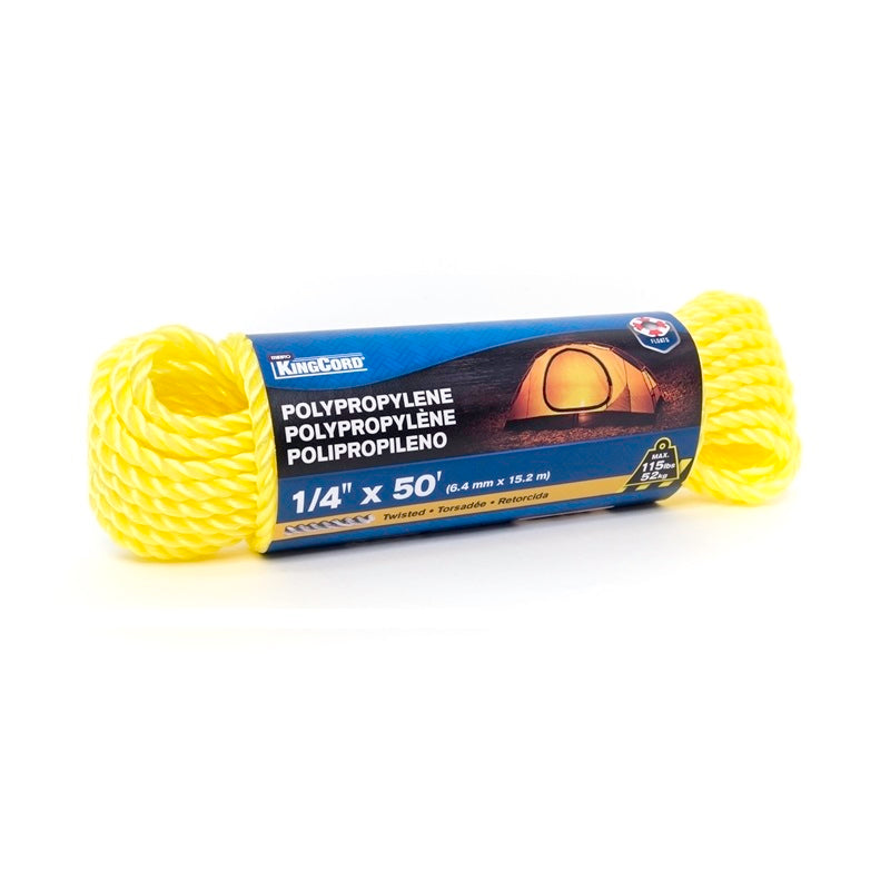 Cuerda de polipropileno torcida 1/4" madeja 15 m