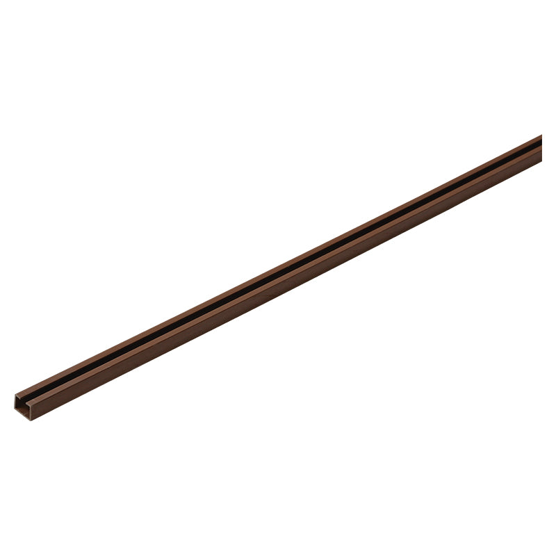 Riel nogal para puerta plegable 210 cm